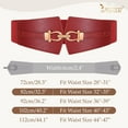 thumbnail image 6 of JASGOOD Wide Elastic Belts for Women Fashion Stretch Waist Belt for Dresses Coats, 6 of 9