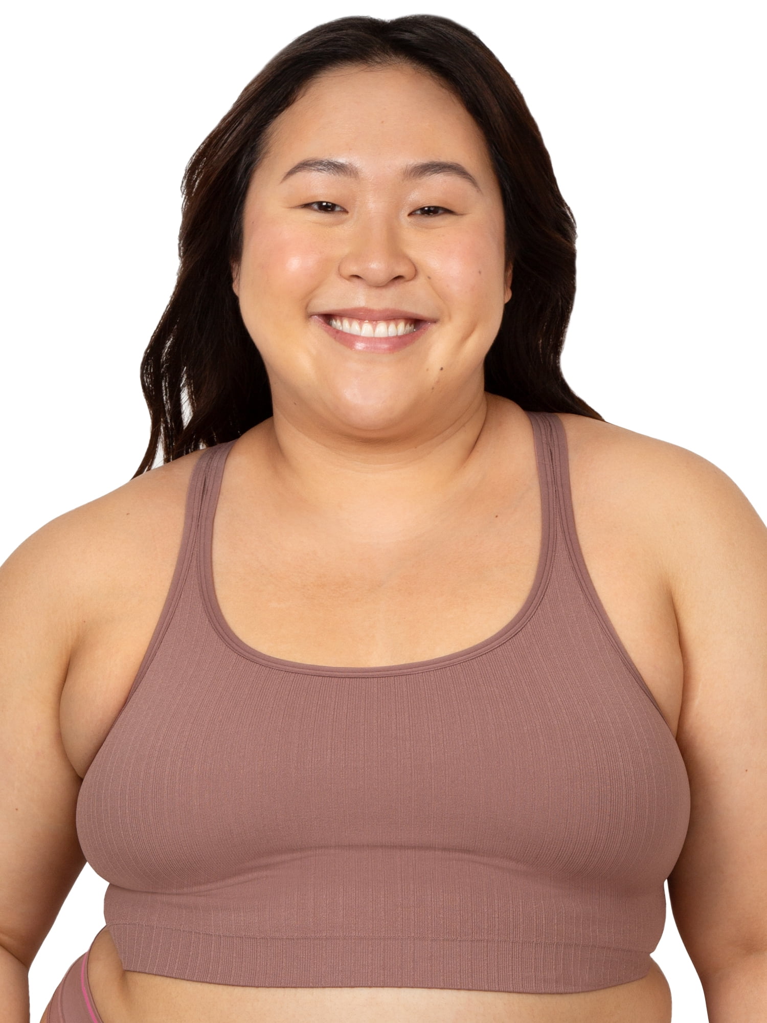 Fresh by Fruit of the Loom Juniors So Sporty Seamless Racerback Crop Top, Style FR137W, Sizes XS to 3XL