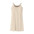 thumbnail image 3 of Robe d'Été Courte de Plage pour Femmes - Paréo Bikini, Ligne A Sans Manches, Robe t-Shirt Décontractée Mini, Polyester, Tailles P - TTG, 3 of 4