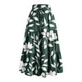 thumbnail image 2 of Karight Floral Maxi Skirt for Women Summer Comfy Tiered Elastic High Waisted Skirts Vacation A-Line Flowy Swing Long Skirts, 2 of 4