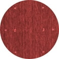 thumbnail image 1 of Ahgly Company Indoor Round Abstract Red Contemporary Area Rugs, 3' Round, 1 of 4