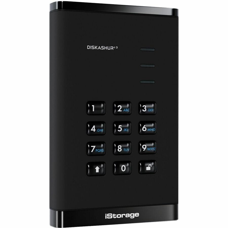 iStorage diskAshur3 2 TB Portable Solid State Drive | Black | Incorporated Common Criteria EAL 5+ | PIN protected | AES 256-bit Full Disk Hardware Encryption | Dust/Water Resistant | TAA Compliant ...