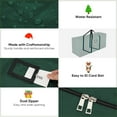 thumbnail image 5 of 9 ft Christmas Tree Storage Bag , for Big Artificial Xmas Tree/Holiday Trees, Green (60X20X30in), 5 of 7