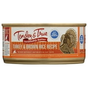 Angle View: TENDER AND TRUE: Cat Fd Turkey & Brn Rice, 5.5 oz
