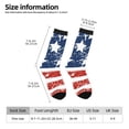 thumbnail image 2 of Xecao USA Colors Stripes1 Pattern Sport Socks for Women and Men Crew Socks Sporty Calf Socks Casual Socks, 2 of 6