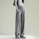 thumbnail image 1 of Pantalones deportivos holgados grises para mujer, otoño invierno, color sólido, cintura elástica, pantalones deportivos para mujer, pantalones casuales sueltos para correr para mujer, 1 of 6