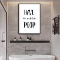 thumbnail image 3 of Black and White Bathroom Poster Funny Bathroom Quote Wall Art  Cute Canvas Print Wall Decor Minimalist Toilet WC Artwork, 3 of 6