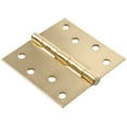 thumbnail image 2 of Hillman Group 852609 Brass Plated - Square Full Mortise Hinges, Satin Brass - 4 in., 2 of 2
