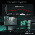 thumbnail image 4 of PC Gamer DXT GAMING AMD Radeon RX 9070 XT 16GB AMD Ryzen 9 9900X 16GB DDR5 SSD 1TB Sistema Liquido WIFI Black para gaming competitivo y streaming, 4 of 6
