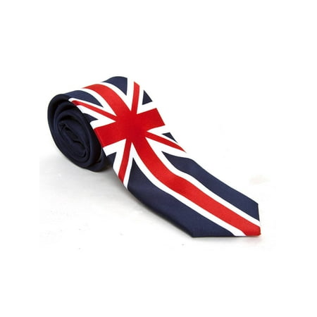 Union Jack British Skinny Neck Tie