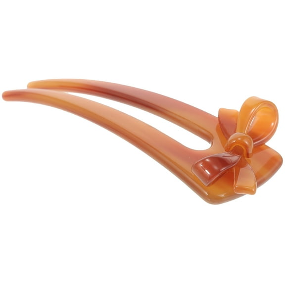 UPGRATOR 1Pack Chocolate Acetic Acid U Shape Hairpin for Firm Hair Fixing and Decorative Use