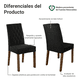 thumbnail image 4 of Juego de Comedor Madesa Oxford Hanna con Mesa y 6 Sillas MDP y Tela Suede Oxford, 4 of 11