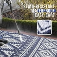 thumbnail image 3 of Outdoor Rug x ft Reversible Plastic Straw Patio Camping Rugs Large Foldable Outdoor Carpet Deck Rugs for Patio RV Outside Entry Backyard Bench Picnic &, 3 of 8