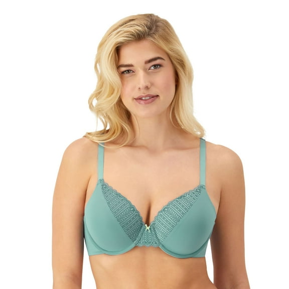 Womens Maidenform® Comfort Devotion® Full Coverage Lace Trim Bra 9404 Color: Cornflower Blue Size: 38 D