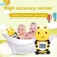 thumbnail image 6 of YAHHU Baby Bath Thermometer Bee Shaped Floating Water Temperature Tester with Alarm, Digital Display, IP67 Waterproof, Infant Toddler Tub Toy (4.5 in / 11.5 cm), 6 of 10