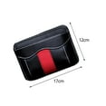 thumbnail image 7 of jiaping Car Seat Side Pocket Organizer Auto Storage Pocket Storage Bag Easy Installation black red, 7 of 7