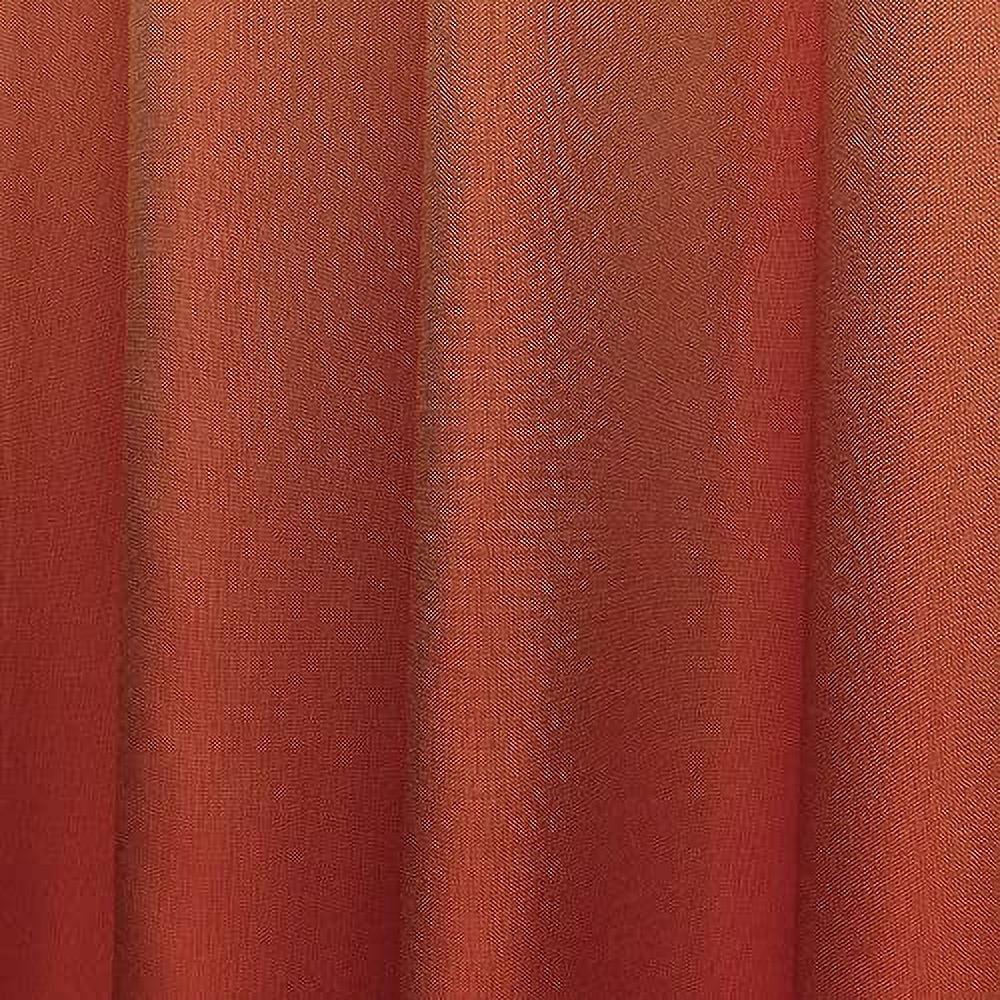 Exclusive Home Biscayne Indoor/Outdoor Two Tone Textured Grommet Top Curtain Panel Pair, 54"x84", Mecca Orange