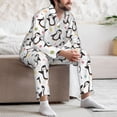 thumbnail image 7 of Lsque Colorful Hearts Penguin Pattern Long Sleeve Pajama Set for Men - Soft 2-Piece Sleepwear and Loungewear Set with Pockets, Comfy Nightwear-XX-Large, 7 of 7