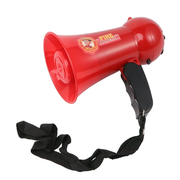 CIMAXIC Toy Megaphone Police Megaphone Toy Funny Guide Loudspeaker Toy Role Cosplay Toy for Kid Child Boy (Red, No Batteries),6.1"X3.86"X6.3"