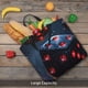 thumbnail image 5 of Easygdp Cosmic Red Sparkle Dice Bolsa Tote para Mujer, Bolso de Hombro para Trabajo, Playa, Viajes, Compras y Supermercado, 5 of 7