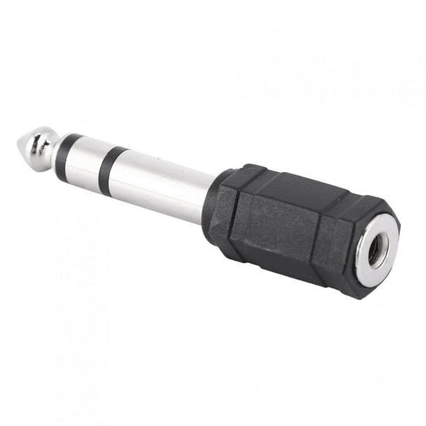 Adaptador de audio EOTVIA 2 piezas 6.5 mm macho a 3.5 mm hembra Negro 5.3x1.1 cm