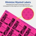 thumbnail image 5 of Avery Printable Rectangle Labels, Neon Magenta, 2" x 2-5/8", 300ct, 5 of 11