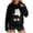 Black, variant on Womens Funny Cat Hoodies Oversized 3D Graphic Hooded Sweatshirts for Spring Fall Plus Size Pullover Hoodie Top Y2K