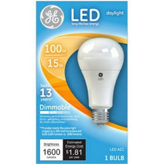GE LED 15W (100W EQV.) DAYLIGHT DIMMABLE GENERAL PURPOSE BULB