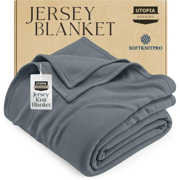Manta Utopia Bedding Queen, 229 x 229 cm, punto suave, gris