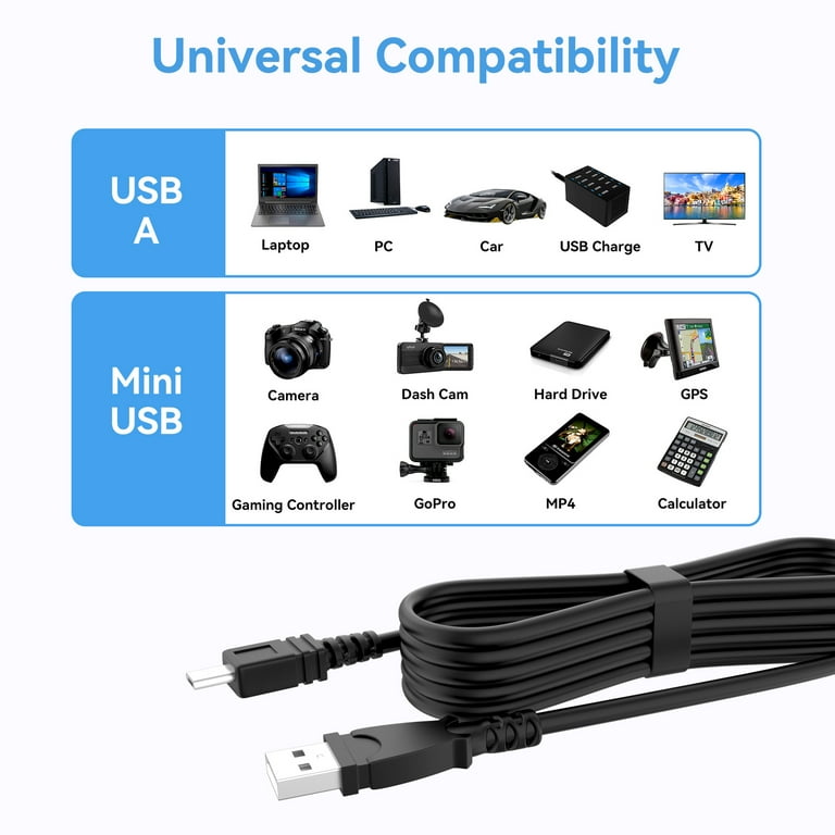 XMHEIRD USB Charger Data Cable Cord Lead For Casio Exilim EX-ZS10
