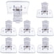 thumbnail image 1 of Curtain Rod Bracket No Drilling, Self Adhesive Curtain Rod Holders Screwless Curtain Rod Hooks Nail Free Adjustable Curtain Hangers for Kitchen, Bathroom, Home, Hotel (8 Pack, Transparent), 1 of 5