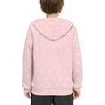 thumbnail image 2 of Suhoaziia Sweatshirt for Youth Girls 11-13 Novelty Pink Spotted Mushroom Hedgehog Hoodies Fall Soft Durable Elastic Outdoor Activities Sports Jumper, 2 of 7