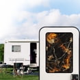 thumbnail image 2 of POLERO RV Door Window Shade Cover, Sun Blackout Fabric for UV Rays Protection for Camper Privacy Entrance Hunting Camo Flame (17.3x26 inch), 2 of 7
