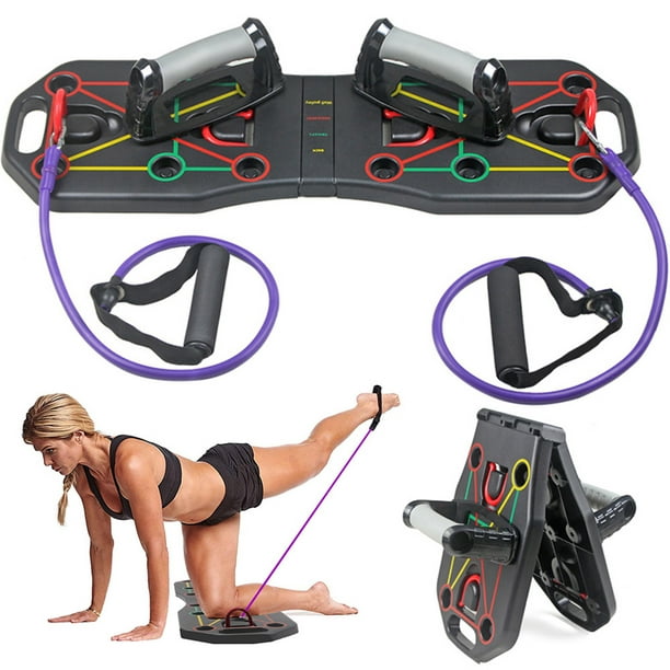 Système d'entraînement complet avec planche à pompes et bandes de  résistance - Accessoire de musculation - Achat & prix