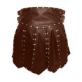 thumbnail image 3 of Falda de cosplay para hombre, disfraz de cosplay para hombre, falda escocesa para fiesta de Halloween Larp marrón, 3 of 8