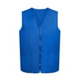 thumbnail image 1 of TOPTIE Adult Volunteer Work Vest Event Supermarket Apron Vests - Blue, 1 of 8