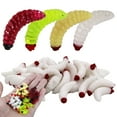 thumbnail image 6 of UDIYO 50Pcs Artificial Lure Worm Shape Lifelike PVC Eco-friendly Soft Fish Lure for Freshwater, 6 of 7