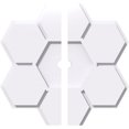 thumbnail image 2 of Ekena Millwork CMP10DY2-01000 10 in. OD x 1 in. ID Square Daisy Architectural Grade PVC Contemporary Ceiling Medallion - 2 Piece, 2 of 4