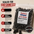 thumbnail image 6 of Zachary 2 lb Black licorice JUJU BEARS Anise Flavor Jelly Gummy Gummi Candy, 6 of 8