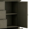 thumbnail image 4 of Simpli Home Redmond Armoire Moyenne Transitionnelle en Bois de 39 Pouces en Gris Farmhouse, 4 of 6
