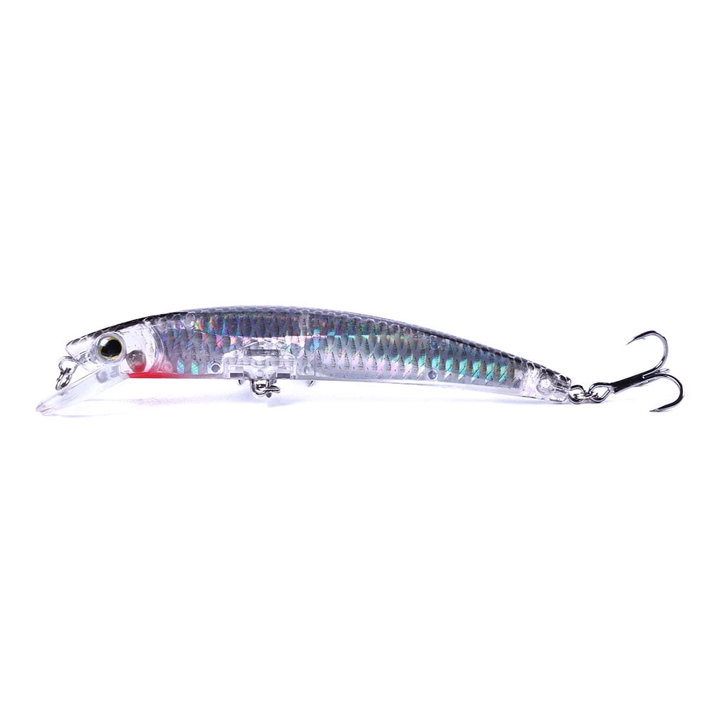HENGJIA Fishing Lures Large Hard Bait Minnow VIB Lure with Treble Hook Life-Like Swimbait Fishing Bait Popper Crankbait Sinking Lure for Trout Bass Walleye Redfish, 6PCS