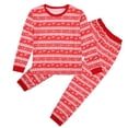 thumbnail image 3 of SYNPOS Family Christmas Pajamas Matching Sets, Classic Print Cotton Holiday PJs, 3 of 11