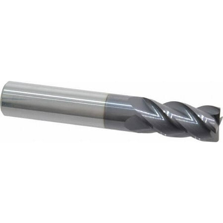 

Accupro 1/2 Diam 4 Flute Single End Solid Carbide 0.02 Corner Radius End Mill AlTiN 3 OAL 1 LOC 1/2 Shank Diam 40° Helix RH Cut RH Flute Centercutting