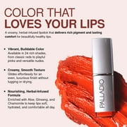 Palladio Herbal Lipstick, Rich Pigmented and Creamy Lipstick, Infused with Aloe Vera, Chamomile & Ginseng, Prevents Lips from Drying, Combats Fine Lines, Long Lasting Lipstick, Cosmopolitan