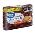 thumbnail image 1 of Galletas Great Value sándwich con relleno chocolate 3 pzas de 150 g c/u, 1 of 4