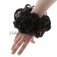 thumbnail image 3 of Motique Accessories  Messy Bun Synthetic Hair Piece Scrunchie - Dark Brown, 3 of 4