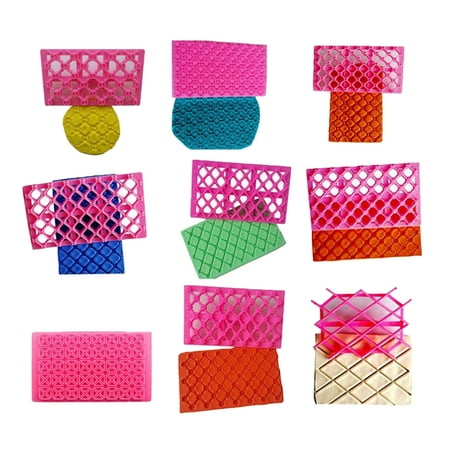 

9 Pack Cookie Stamps Baking Gadget Cookie Cutters Cookie Moulds Plastic Material
