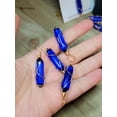 thumbnail image 5 of Natural Cat eye Point Necklace Blue Colored Handmade Pendant, 5 of 9