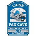 thumbnail image 1 of Detroit Lions Wood Sign - 11"x17" Fan Cave Design, 1 of 1