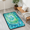 thumbnail image 3 of CURLYOOT Tie Dye Color Green Indoor Doormat, Non-Slip Absorbent Door Mat 24" x 16", Entrance Floor Mat Washable Entry Doormats for Entryway Front Back Door, 3 of 8
